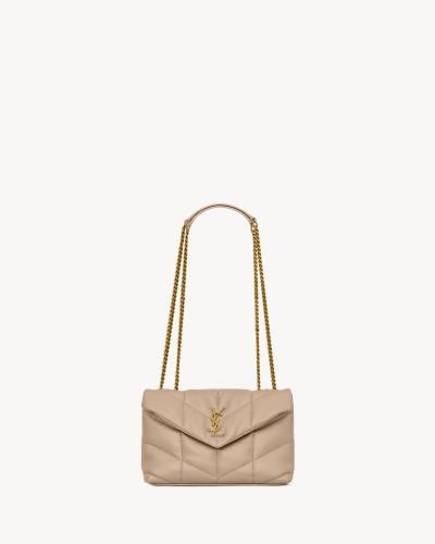 Saint Laurent | Lambskin Puffer Toy | DARK BEIGE