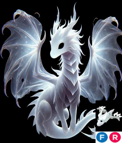 ( FR ) Halloween White Ghost Dragon