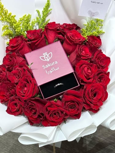 خاتم العيون الزرقاء - فضة عيار 925