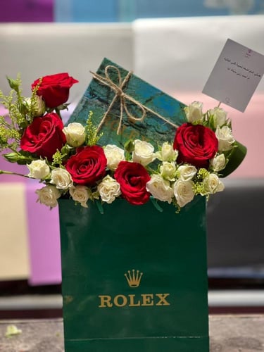 ‎‎ ساعة رجالية ازرق مطعم بالذهبي