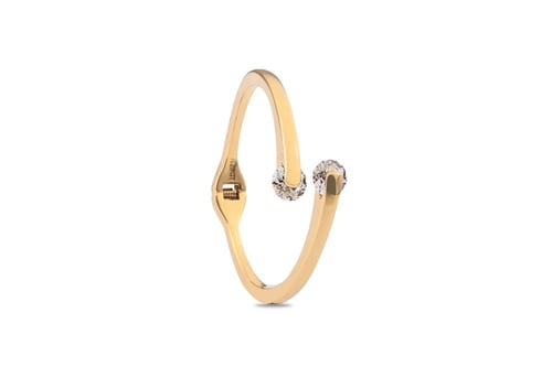 إسواره فلورايت مزينة بقطعتين من كرستال الزركون الل...