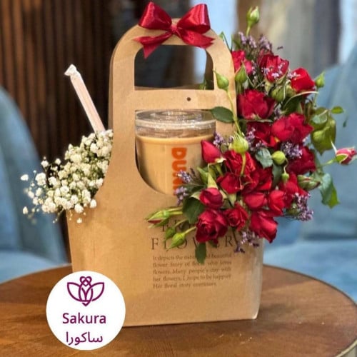 كيس قهوة وورد - دانكن