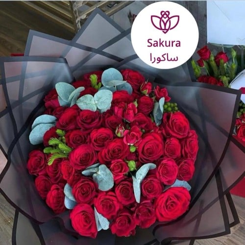 باقة ورد احمر فخم