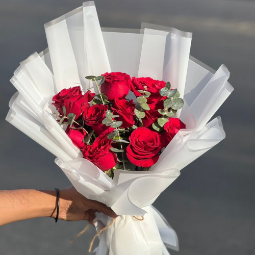 باقة ورد احمر