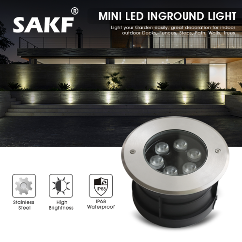 إضاءة نوافير غاطسة 6W ملون