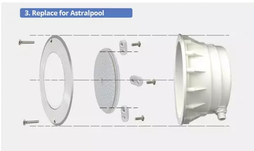 كشاف ستيل ثقيل فلات لون واحد LED 24W