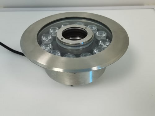 إضاءة نوافير ملونة RGB LED 12W. ضمان سنه استبدال