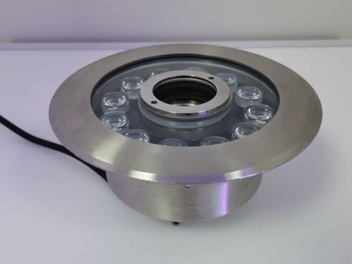 إضاءة نوافير ملونة RGB LED 12W. ضمان سنه استبدال