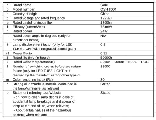 كشاف مسبح بلاستيك فلات