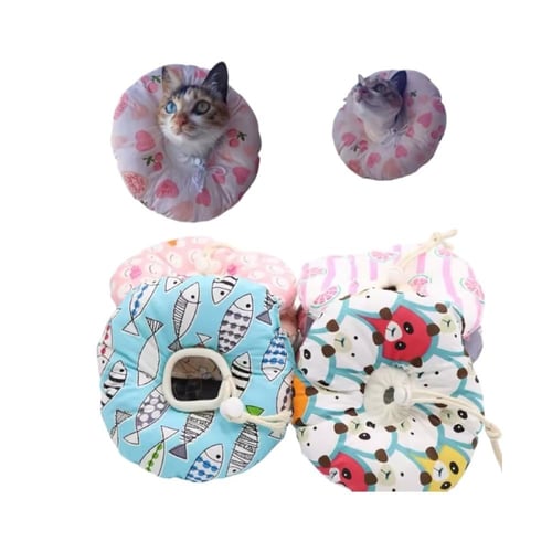 طوق حماية قماش لمكافحة لعق الجراح للحيوانات الأليف...