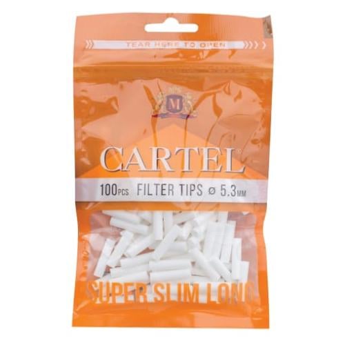 فلاتر ورق كارتيل 5.3 ملم Cartel filters 100 حبه