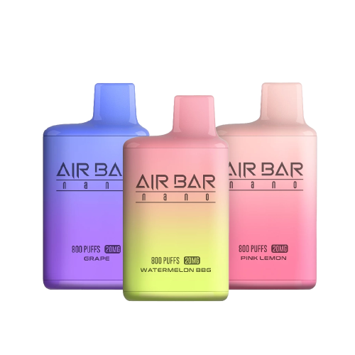 AIR BAR سحبة سيجارة اير بار نانو 800 شفطة 45 نيكوت...