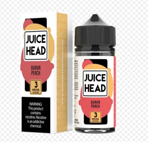 نكهة فيب جوافة خوخ من جوس هيد (100مل) JUICE HEAD