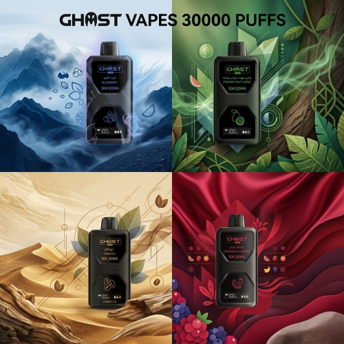 Ghost Vapes سحبة سيجارة قوست 30000 شفطة 20 نيكوتين...