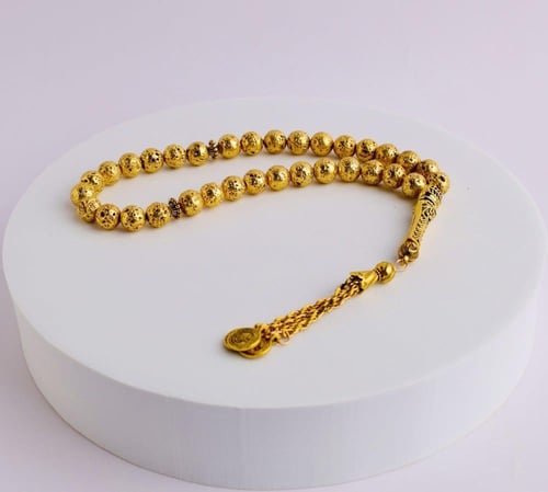 سبح سكروم 10 ملم ذهبي