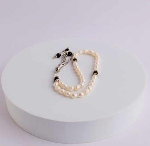 سبحة لولو طبيعي 33 حبة 8 ملم