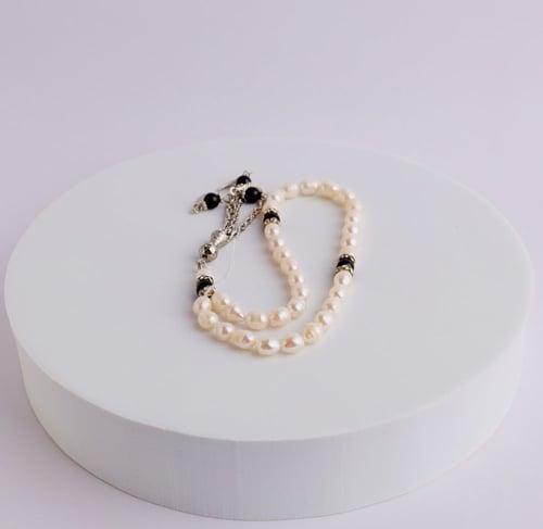 سبحة لولو طبيعي 33 حبة 8 ملم