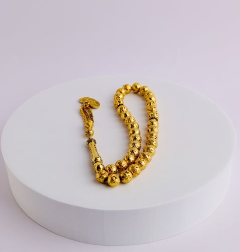 سبح سكروم 10 ملم ذهبي