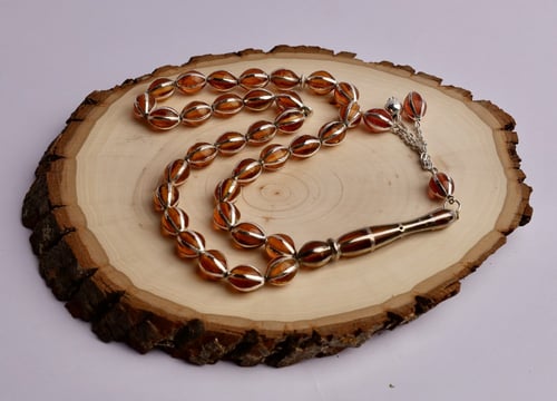 سبح قفص فضة 33 10 ملم