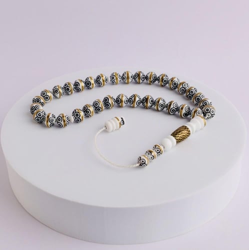 سبحة خام مطعم سكروم دبل 33 حبة 10ملم