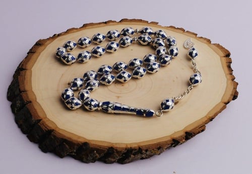 سبح قفص فضة 33 10 ملم