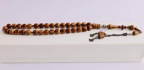 سبحة كوك بامام متميز من الفضة 33 حبة