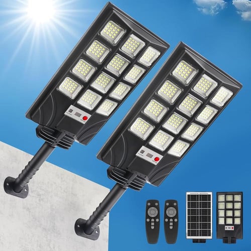 مصباح شارع شمسي LED مقاوم للماء IP67 مع حساس حركة...