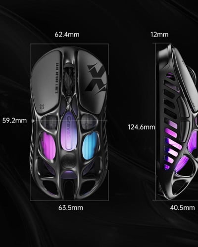 ماوس ألعاب احترافي خفيف للغاية RGB – مستشعر PAW395...