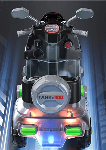 سكوتر أطفال كهربائي قابل للشحن مع إضاءة بتصميم عصر...