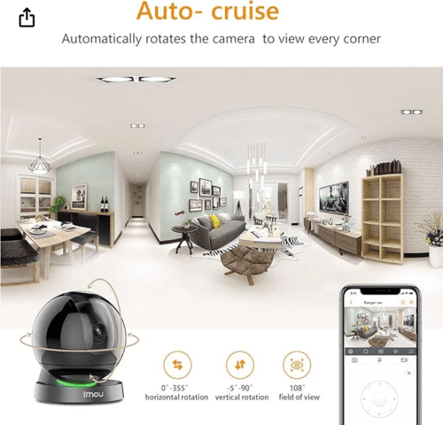 كاميرا مراقبة منزلية واي فاي داخلية من إيمو 4 ميجا...