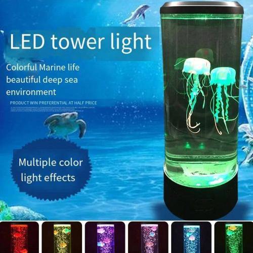 مصباح قنديل البحر LED – 7 ألوان متغيرة يعمل بالبطا...