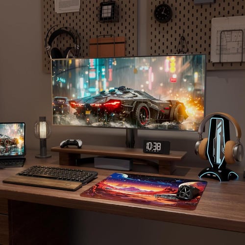 ماوس باد زجاجي للألعاب 300×350 مم – سطح محفور عالي...