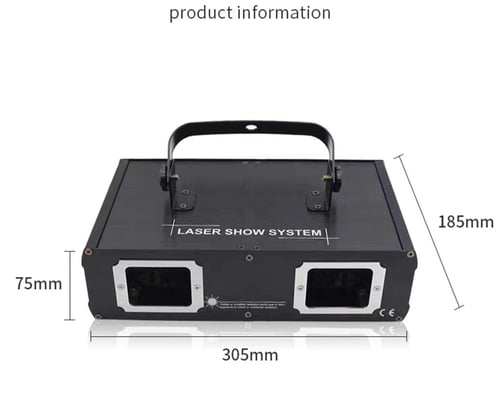 ليزر عدستين 3 ألوان - RED STAR