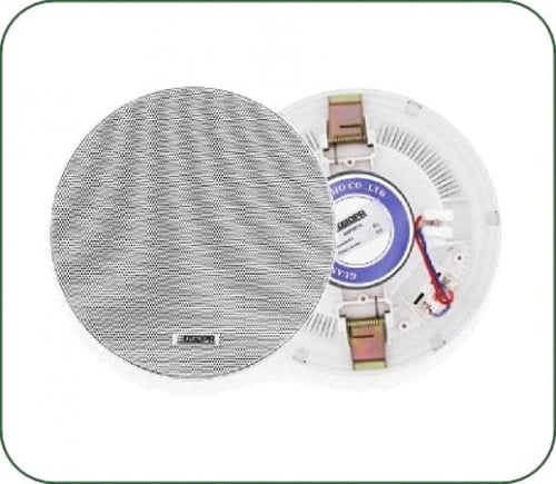 سماعتين 6.5 انش سقفية مع جهاز تحكم جداري