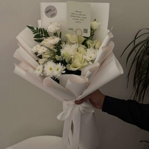 بوكيه النقاء الأبيض – White Serenity Bouquet || هد...