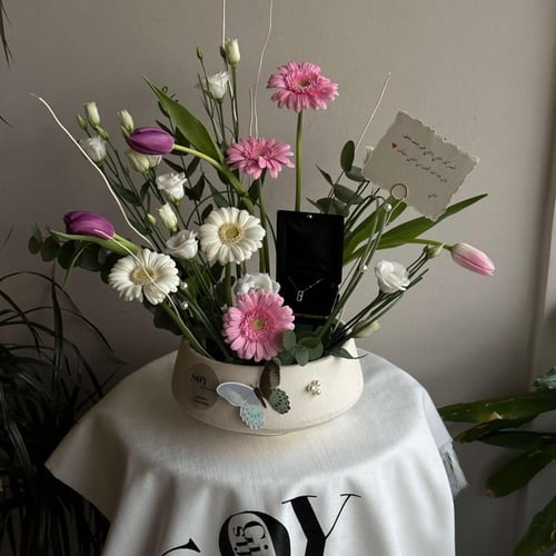 سلسال ذهب باسكال مع علبة فاخرة من SOY gifts