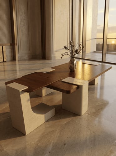 طقم طاولات قهوة T-000120