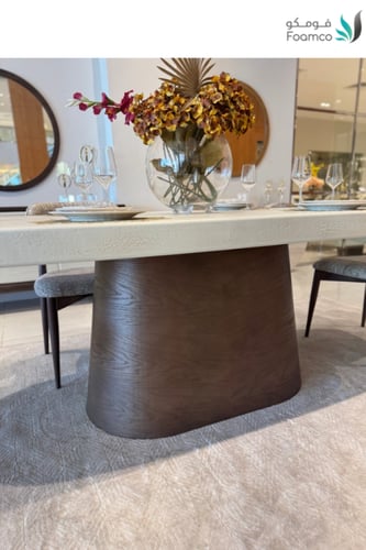 طاولة طعامUDI-1059-T220 طاولة خشب مقاس (220 CM) +...