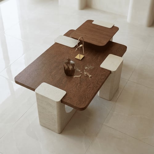 طقم طاولات قهوة T-000120