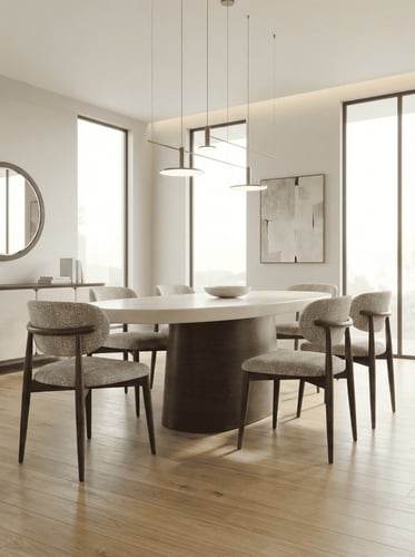 طاولة طعامUDI-1059-T220 طاولة خشب مقاس (220 CM) +...