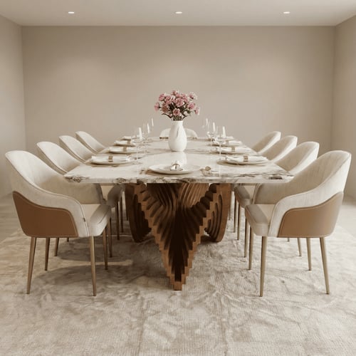 سفرة طعام +10كراسي. UDI-1055-T300