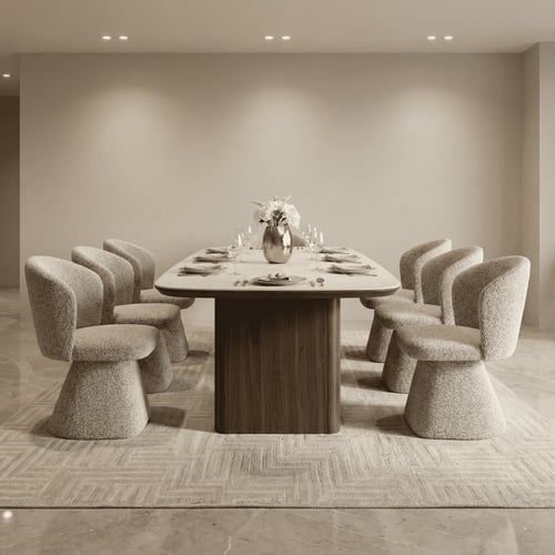 طاولة طعام +8كراسيUDI-1053-T-230