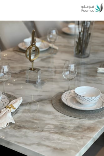 طاولة طعام UDI-1041 + كراسي موديل UDI-1043-CH BEIG...