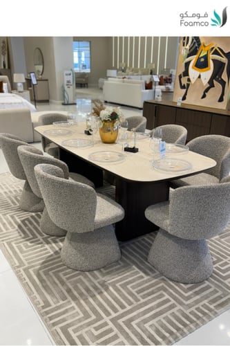 طاولة طعام +8كراسيUDI-1053-T-230