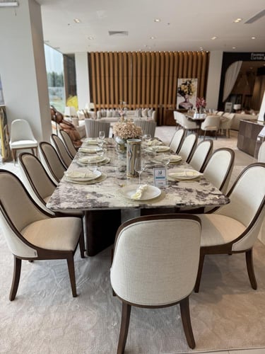 سفرة طعام - UDI-1063-T300 + 12 كرسي