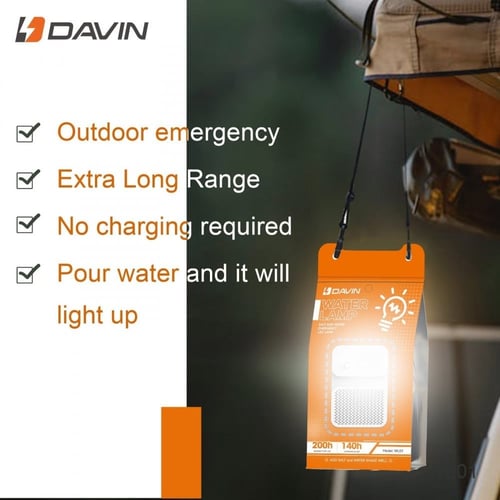 كشاف الطوارئ يعمل بالملح