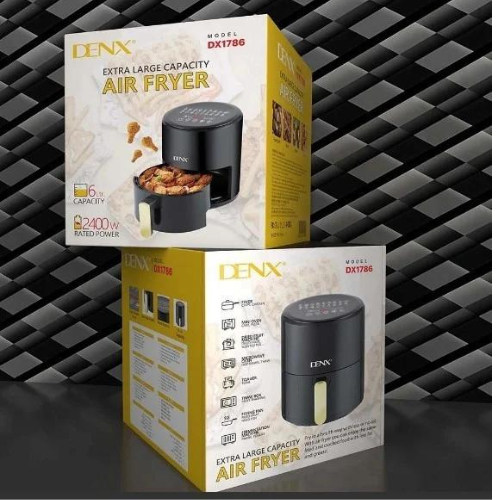 قلاية هوائية كهربائية متعددة الوظائف مزودة بشاشة ر...