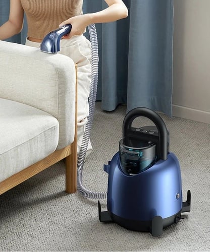 مكنسة تنظيف السجاد والكنب والبقع + جهاز البخار