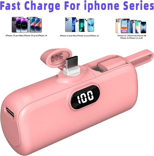 ميني شاحن متنقل صغير الحجم بسعة 5000 ملي امبير متع...