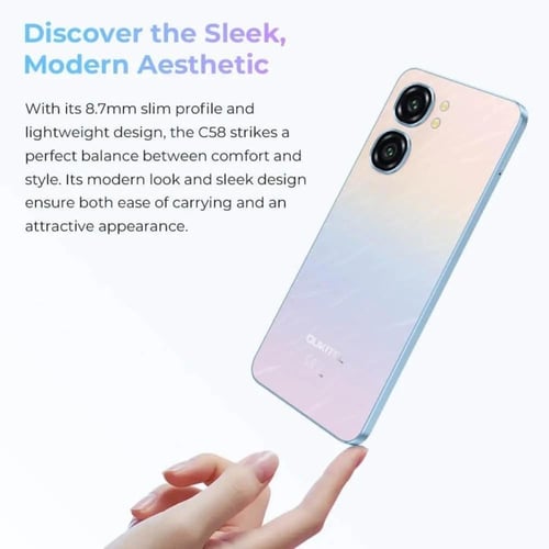 أوكيتيل - هاتف c58 شاشة 6.7 بوصة بطارية 5150 مللي...